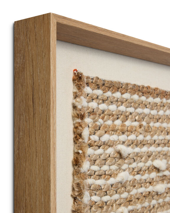 Jour Beige/Ivory 4'1"x2'2" Wall Art